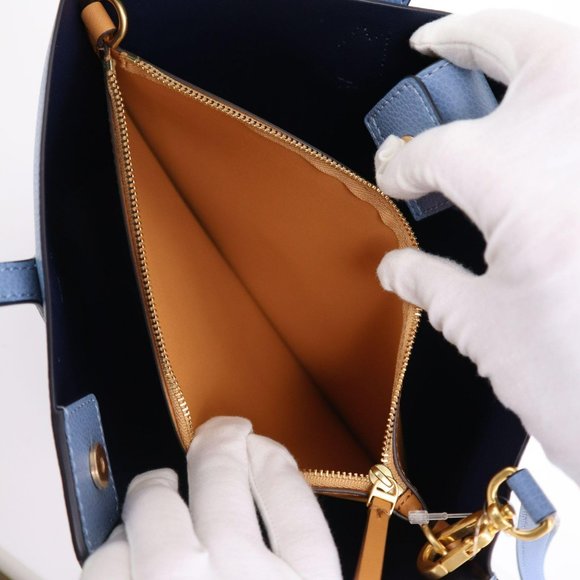 Perry Triple Compartment Satchel Tote Baby Blue - Picture 11 of 12